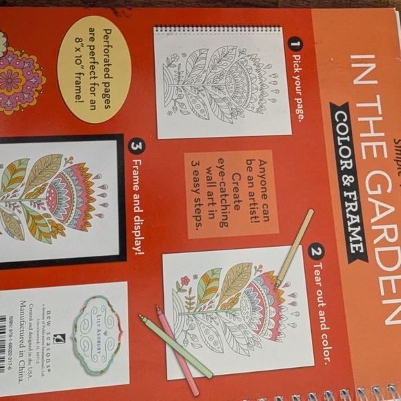 Coloring book lot, Gardens, Inspirations, Happy Summer & Crayola Pencils - Picture 11 of 12